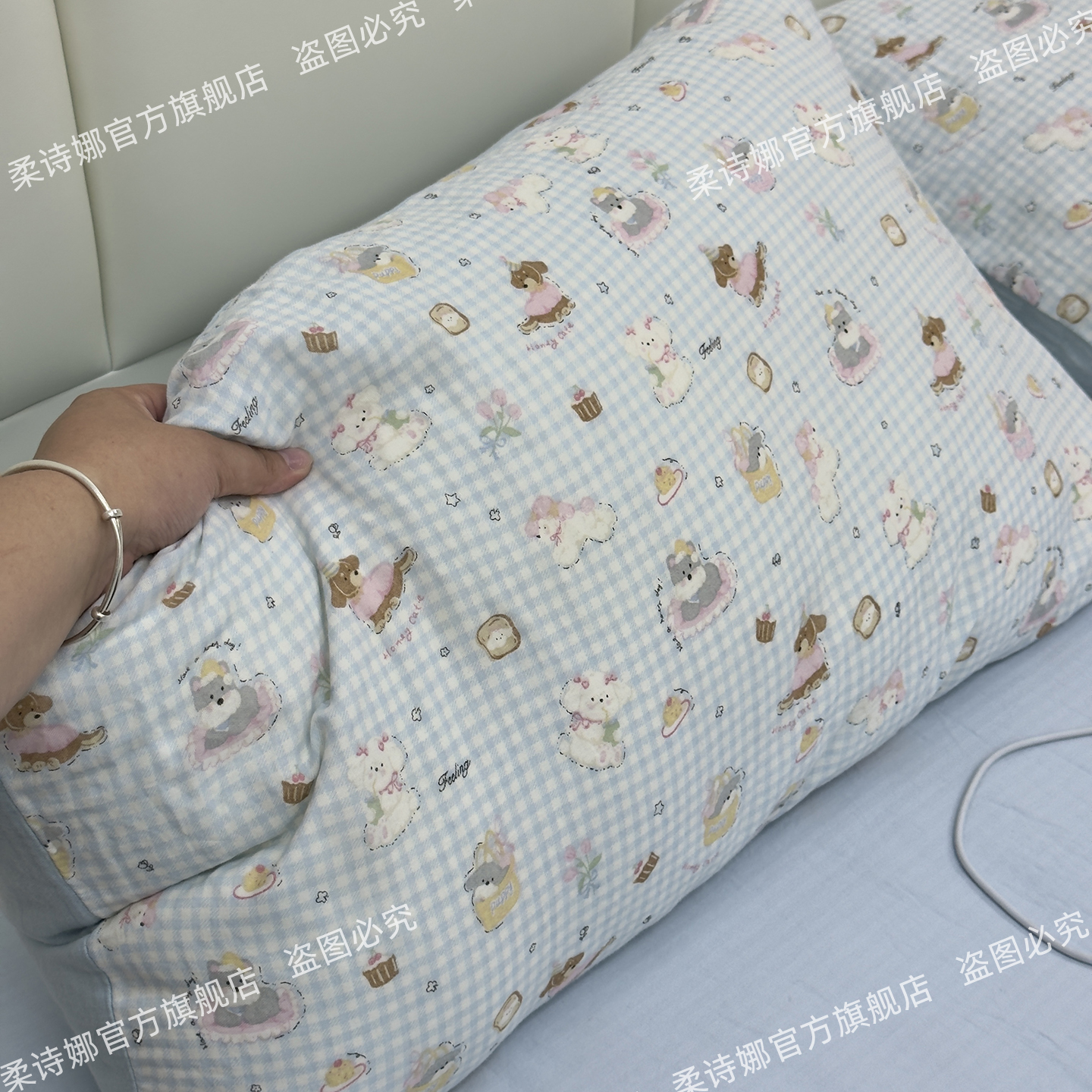 A类全棉双层纱枕套棉纱布枕头