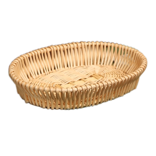 藤编馒头筐柳编面包馍篮子家用馍筐陈列筐编织收纳筐鸡蛋篮水果盘