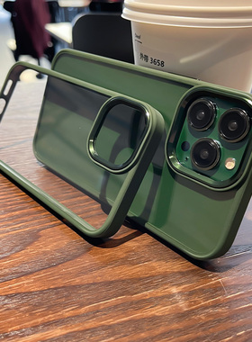 适用苹果13手机壳12硅胶15防摔pro新款max金属14镜头大孔pm不包p简约iPhone13透明高级感苍岭绿por轻奢男黑色