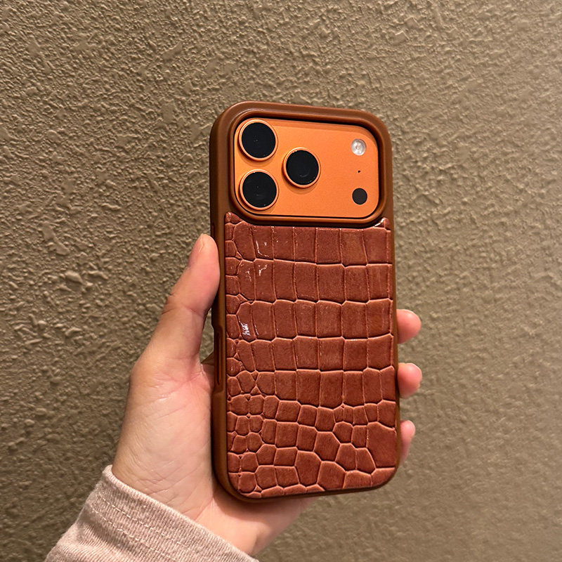 适用苹果17pro手机壳防摔por新款保护壳max鳄鱼纹iphone轻奢高级感pm内置磁吸magsafe女款时尚创意p棕色墨绿,3C数码配件,手机保护套/壳,淘宝优惠券,粉丝福利购,淘宝优惠卷