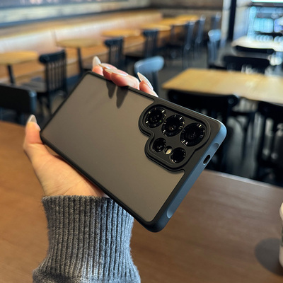 适用三星Galaxy手机壳S25防摔新款ultra保护套s24外壳p十U精孔全包镜头5G防指纹plus男款a17磁吸a56+磨砂a36