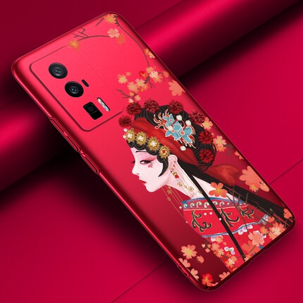 红米k60手机壳note12turbo新款k50手机套note11tpro/13/10x国潮9小米k30至尊版k40s女款k70适用redmi8a磨砂20