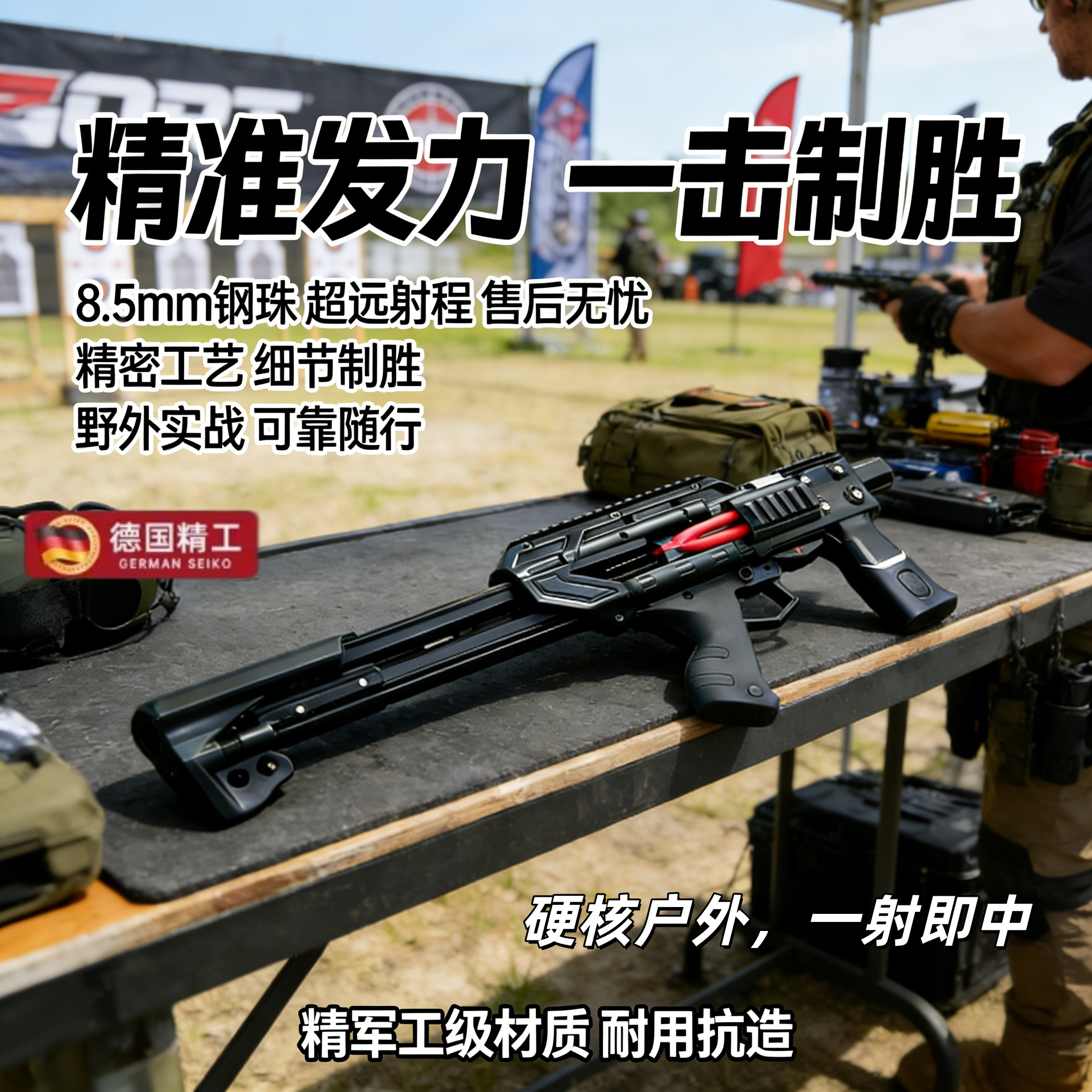 雷神复合弓钢珠黑武士射击穿甲弹弓狙击激光倍镜金属激光瞄准钢珠