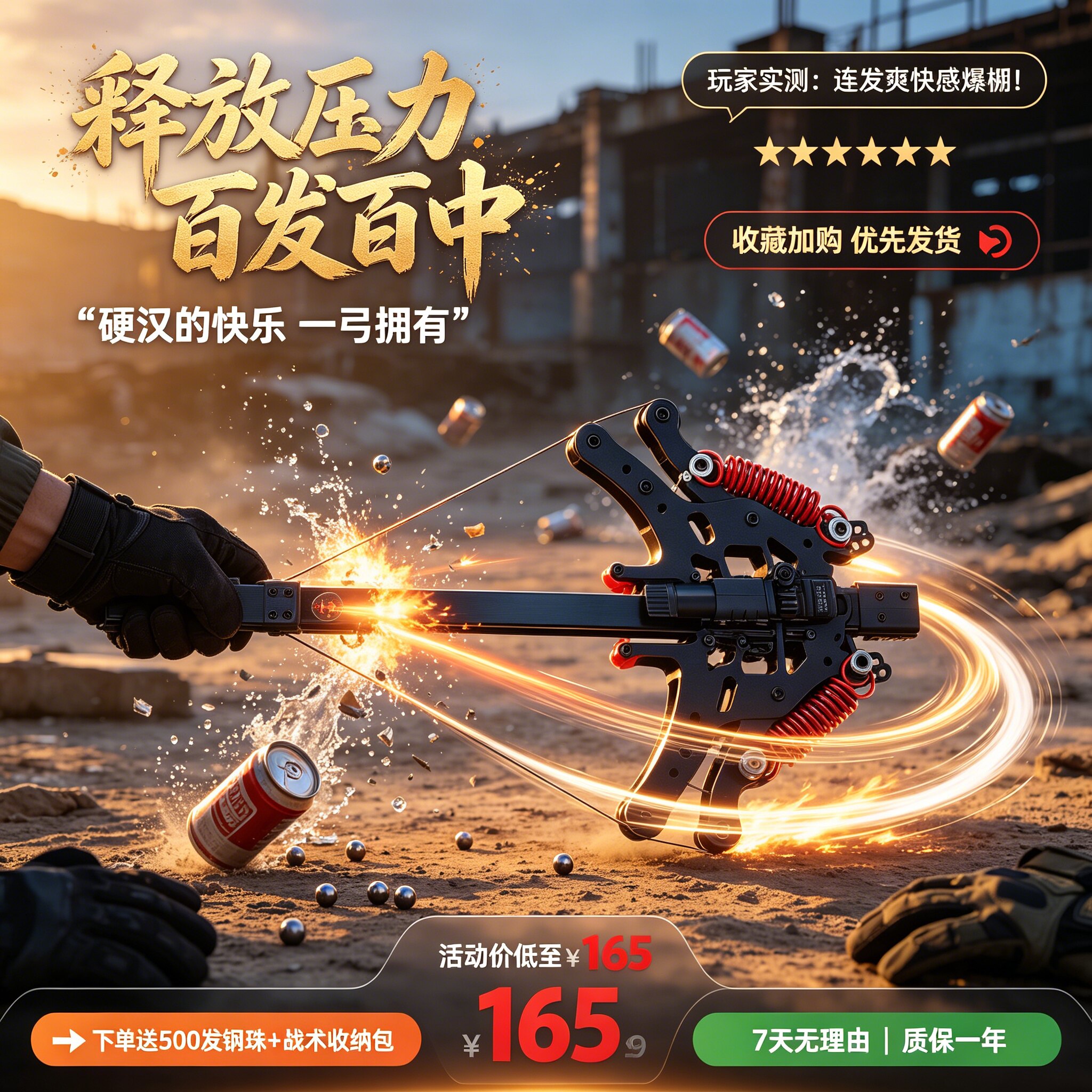 滑轮高精准弹弓皮筋高弹力耐用
