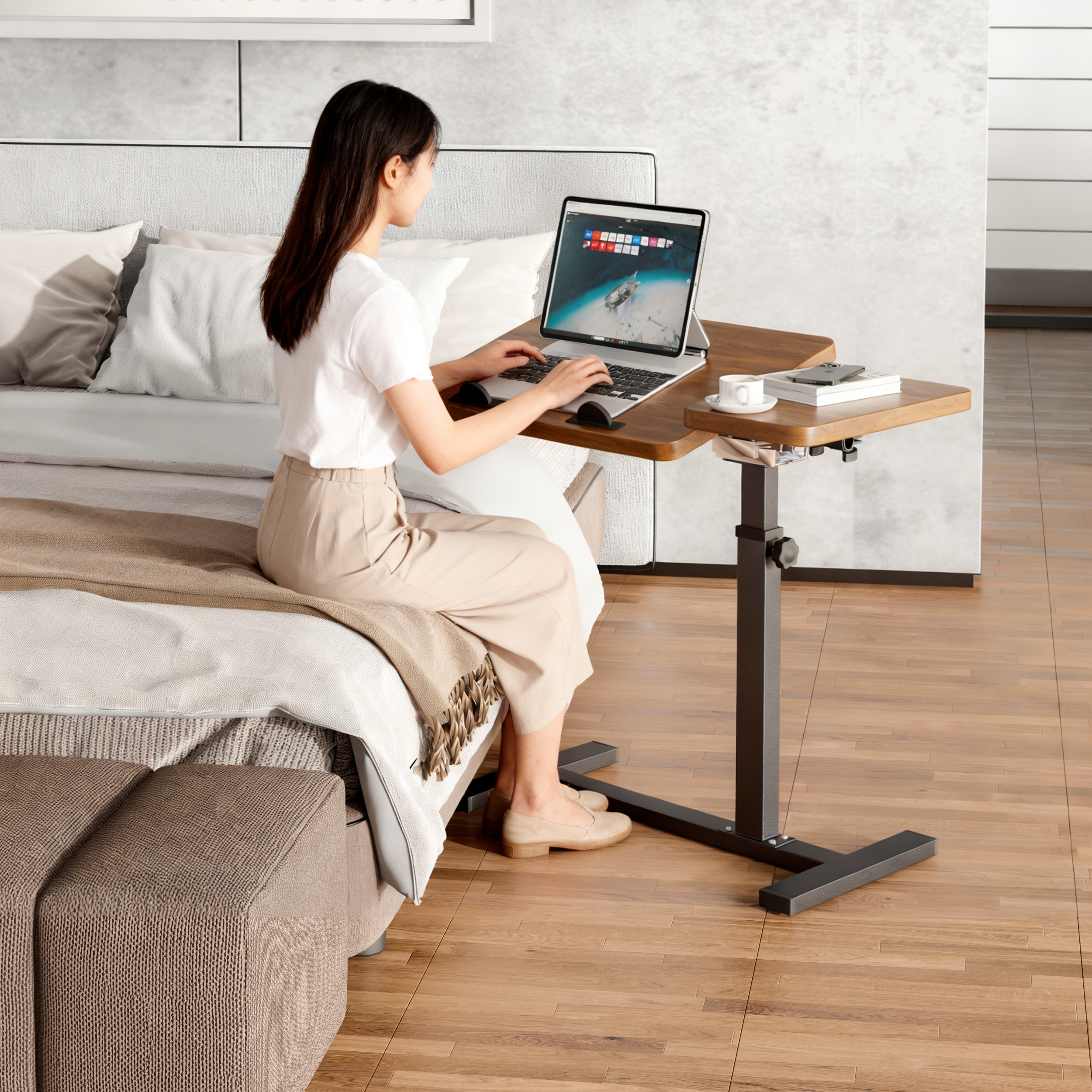 可移动升降电脑桌客厅沙发边几