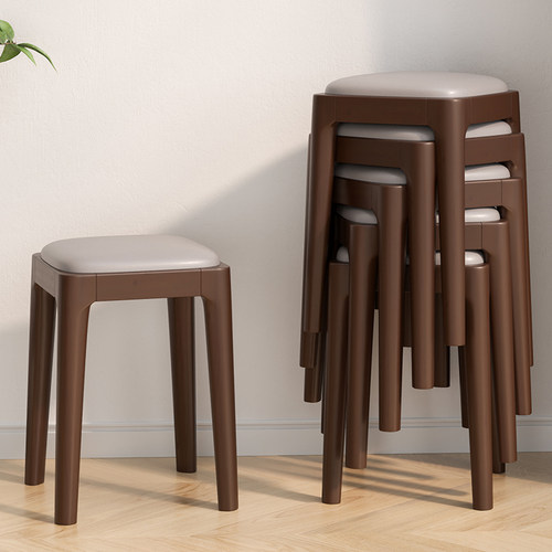 欧团实木凳子家用可叠放