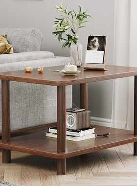 边几沙发茶桌侧边柜家用客厅简易小方桌实木腿阳台桌子卧室小茶几