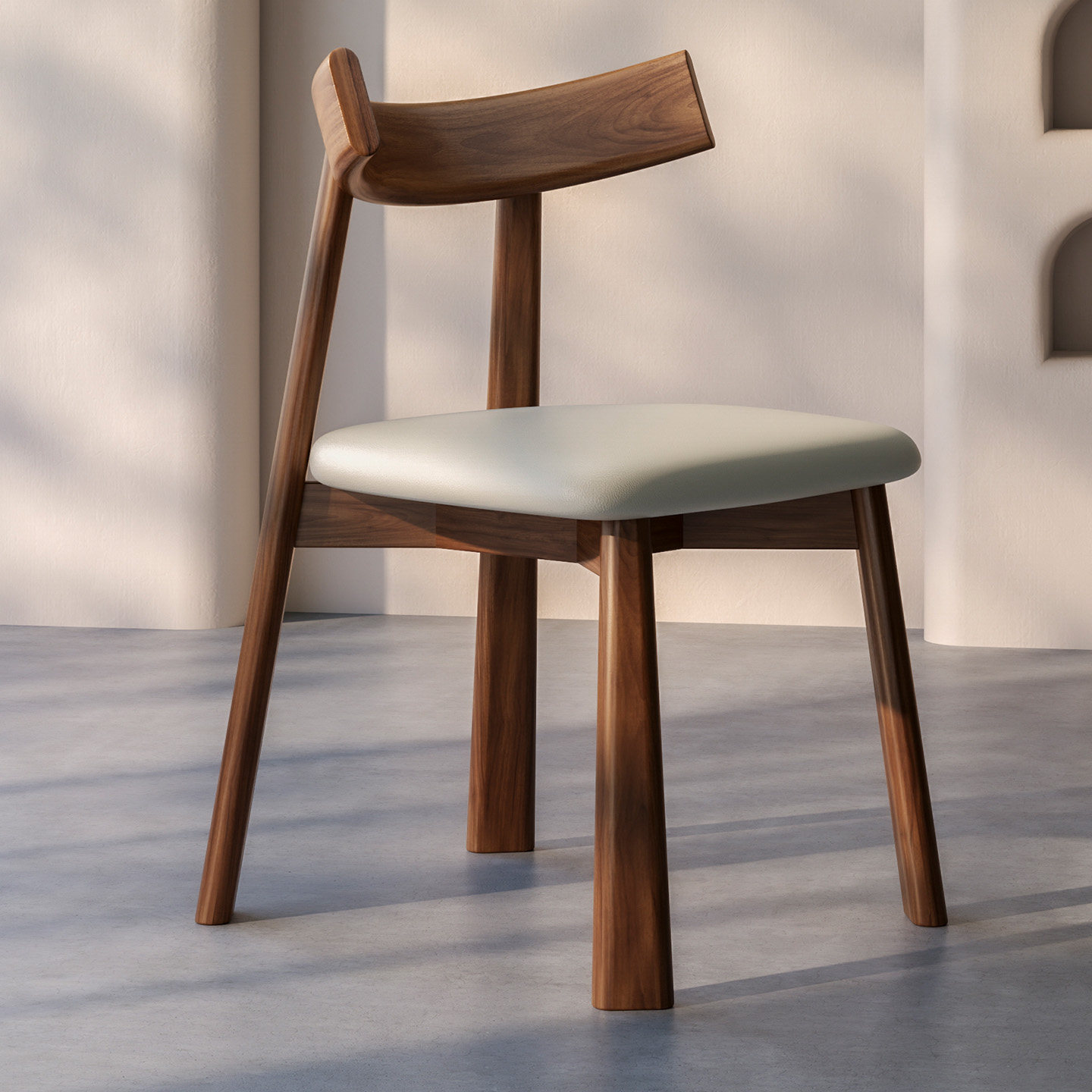 家用法式复古靠背椅子北欧实木餐椅餐厅酒店高级感中古风餐桌椅凳