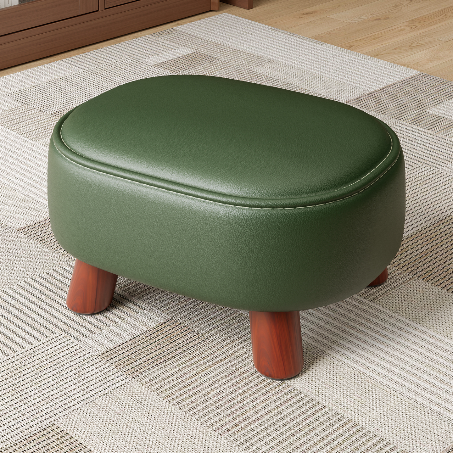 小凳子家用实木矮凳换鞋凳客厅茶几沙发凳儿童坐凳软包板凳墩子