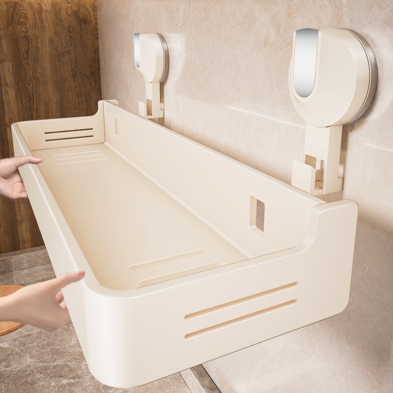 厨房置物架壁挂式吸盘沥水架多功能免打孔墙上收纳层架调料品调味