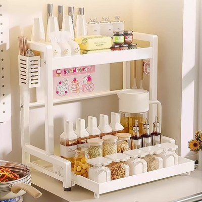 厨房调料品置物架抽拉式