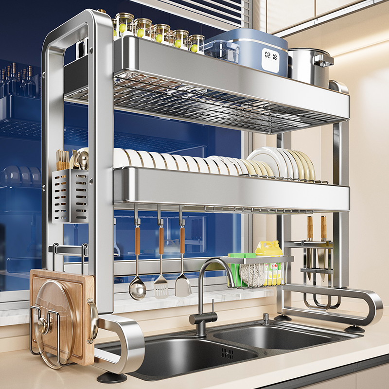 304不锈钢厨房水槽置物架