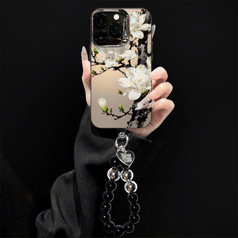 白色玉兰花朵适用苹果17pr