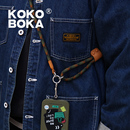 KOKOBOKA原创品牌户外日系耐用可调节斜挎野外便携手机挂绳防丢水壶挂脖手工编织背带钥匙扣相机挂绳耳机挂件