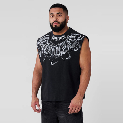 YOUNGLA美式潮牌运动健身棉背心