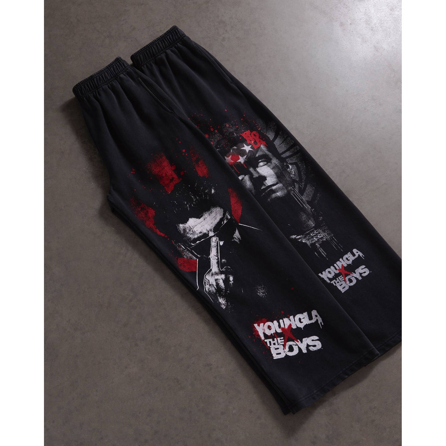 YOUNGLA联名THEBOYS男士运动裤