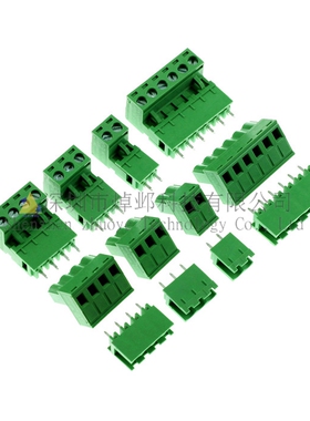 10套 插拔式接线端子KF2EDGK-5.08MMPCB连接器直针孔座 3P4P6P10P