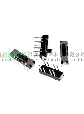 10个  MSS23D18 插脚 八脚三档 直插 立式直插2P3T 3档 拨动开关