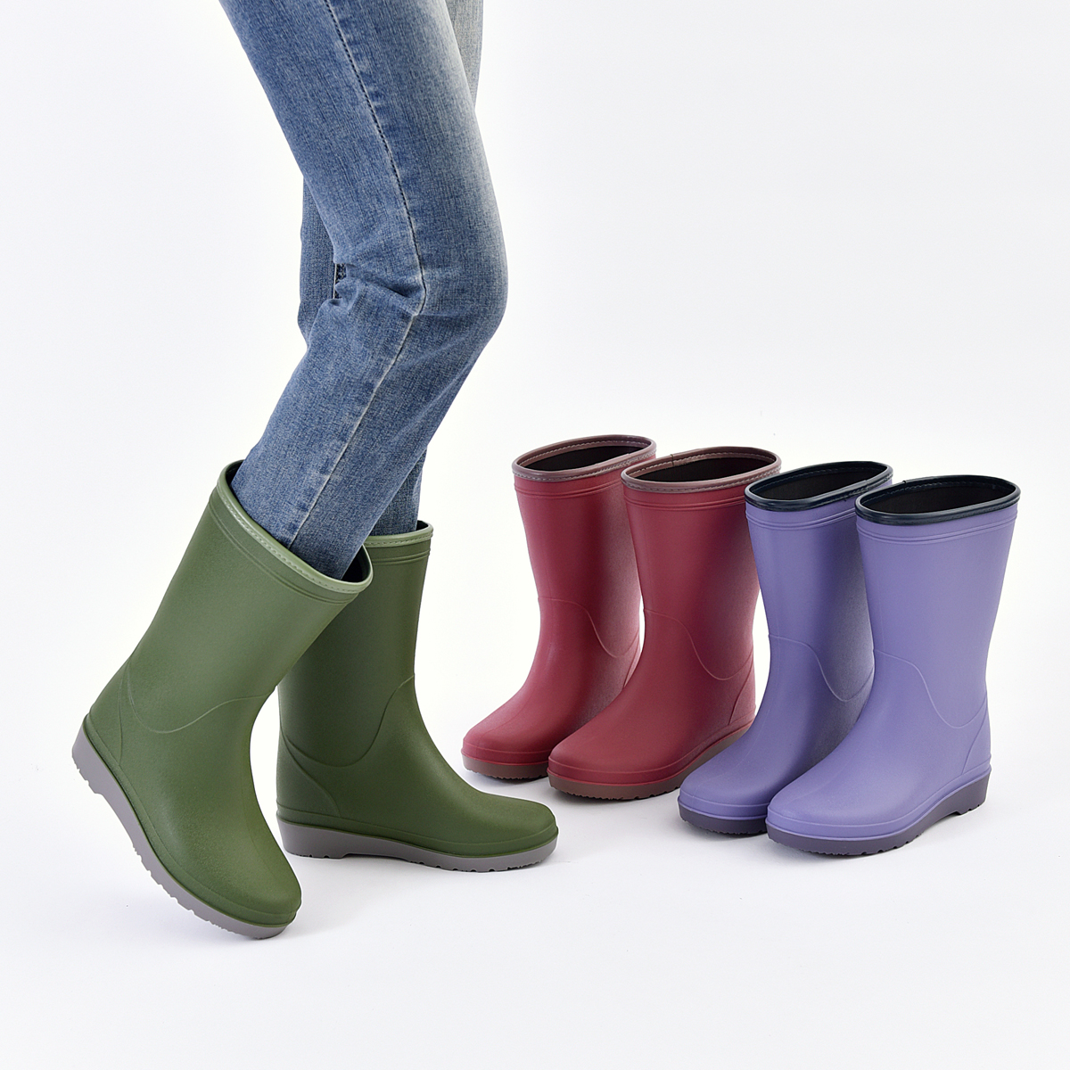 雨鞋女款2025新款防滑雨靴夏季成人水鞋防水胶鞋中筒赶海水靴