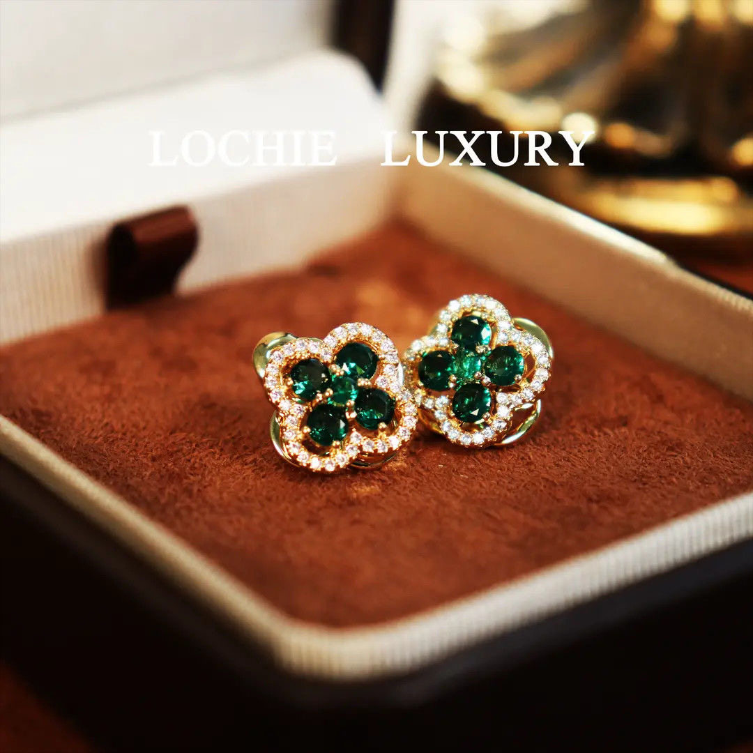 s925银针祖母绿旋转绿色锆石四叶草耳钉高级感气质小众简约耳环女,饰品/流行首饰/时尚饰品新,银饰耳饰,淘宝优惠券,粉丝福利购,淘宝优惠卷