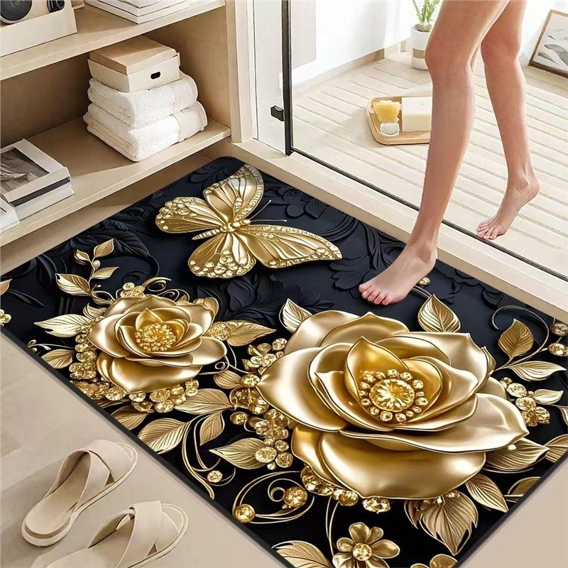 卫生间门口地垫硅藻泥防滑垫入户门脚垫速干吸水垫浴室吸水地垫,居家布艺,入户地垫,淘宝优惠券,粉丝福利购,淘宝优惠卷