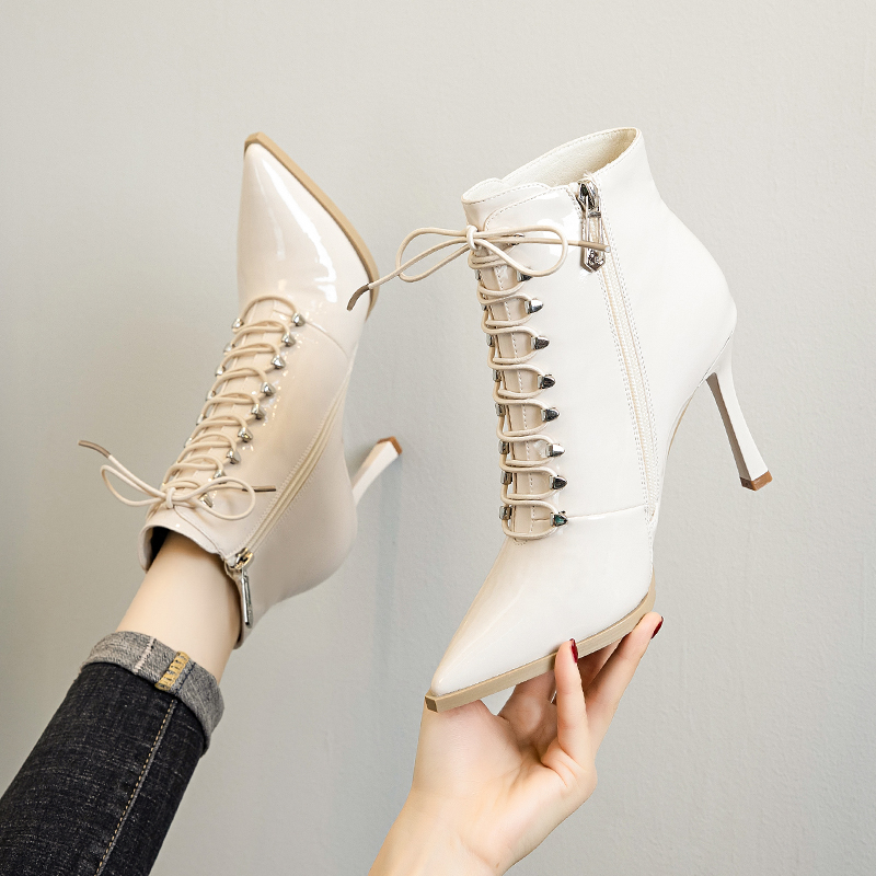 短靴女细跟加绒马丁靴女靴