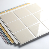 亮面仿瓷砖贴纸自粘墙纸卫生间厨房防油污防水耐高温墙面装 饰加厚