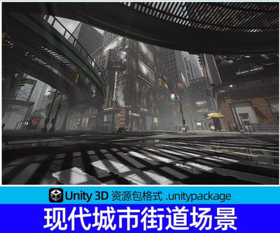 Unity City Builder Urban 2.1.1模块化城市街道建筑场景3d模型