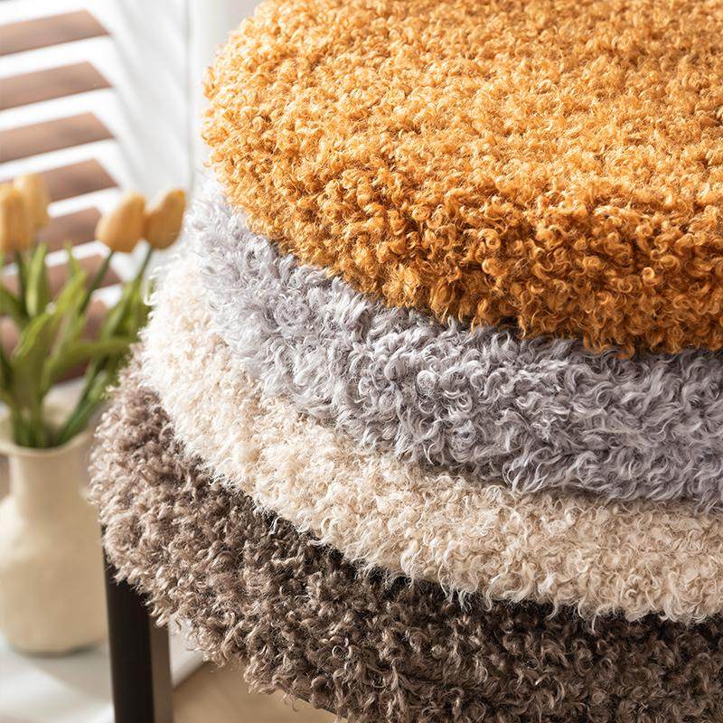 长毛泰迪绒圆形坐垫地上家用记忆棉久坐不累椅子垫子卡坐飘窗园垫,居家布艺,椅垫,淘宝优惠券,粉丝福利购,淘宝优惠卷