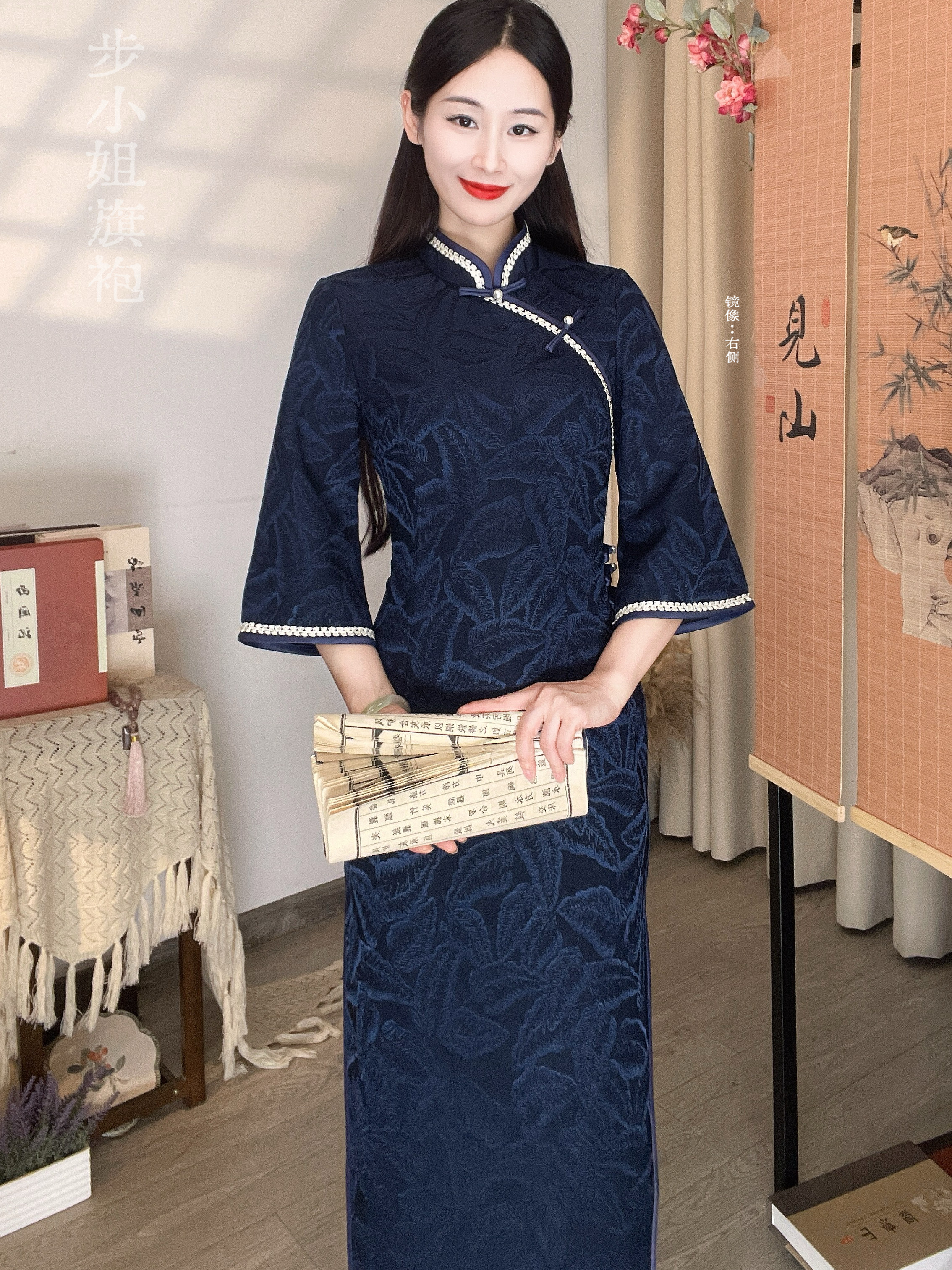 （步小姐-古香古色）秋冬季旗袍国风显瘦气质复古日常改良旗袍