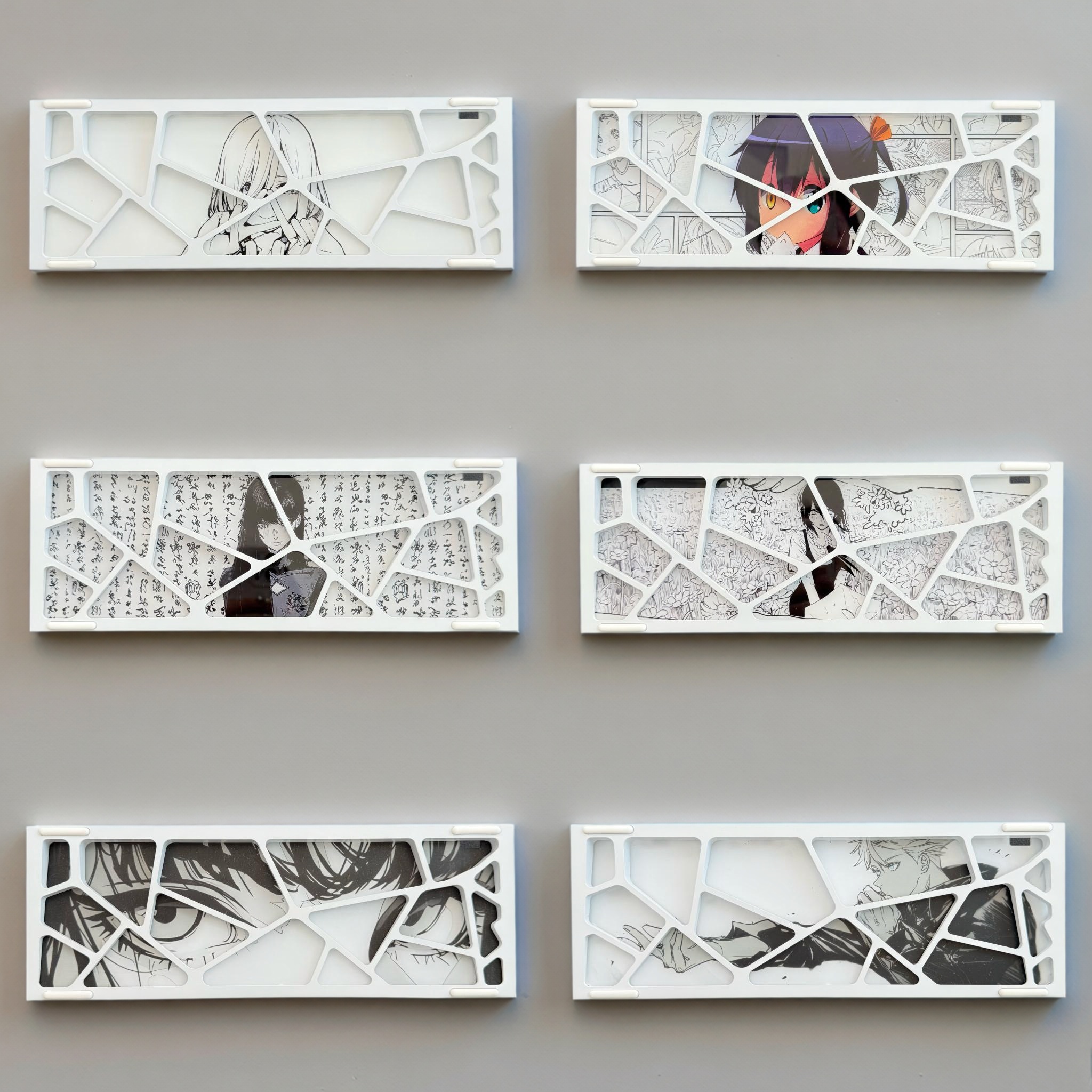 新款AGX60镂空铝壳专用均光板gh60孔位键盘镂空适配