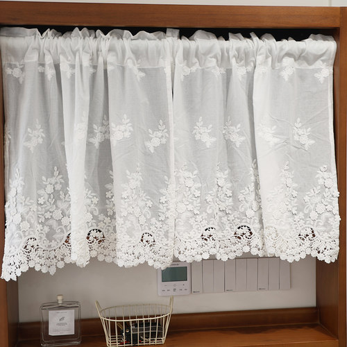 柜布门帘遮挡帘隔断帘短款帘厨房