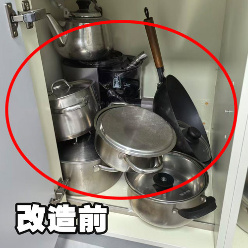 厨房锅具架多层置物架收纳锅架子落地台面放锅架柜内微波炉清洁器