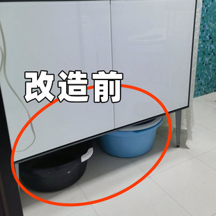 吸盘脸盆挂钩浴室盆子收纳架卫生间厕所免打孔家用挂盆神器置物架