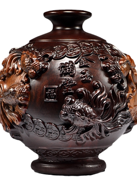 黑檀木雕金玉满堂客厅