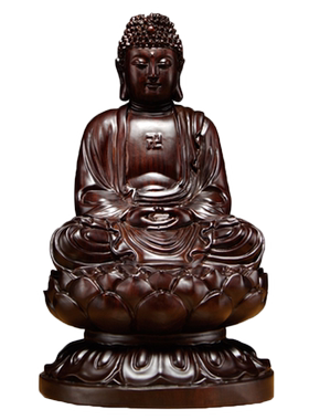 木雕摆件工艺品阿弥陀佛像