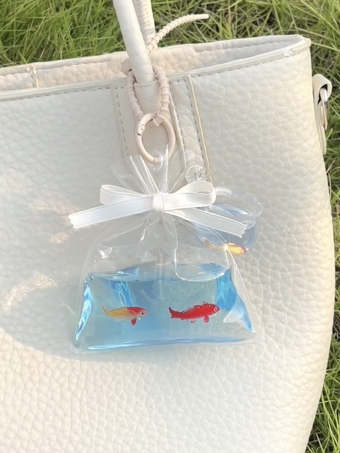 thumbnail for A Bag of Small Goldfish Aquarium Ornaments, Car Hanging Decorations, Original Handmade Koi Decorations