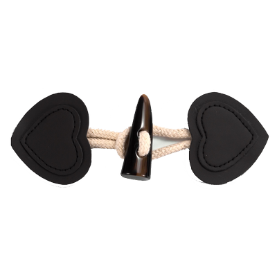 牛角扣大衣高档纽扣装饰皮草对扣