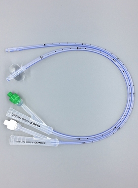 CONOD康诺膀胱造瘘管双腔三孔导尿管肾造瘘管硅胶肾盂球囊引流管
