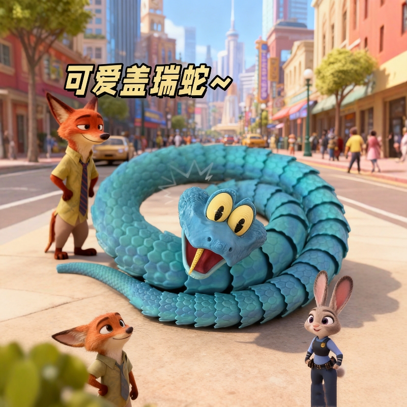 拆出一条可爱的盖瑞小蛇