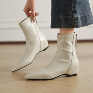 Walker Shop英伦复古马丁靴2025冬季新款厚底时尚工装短靴瘦瘦靴