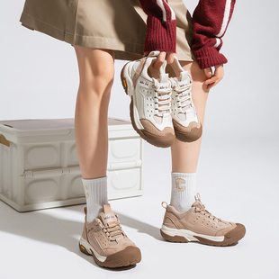 女鞋 Walker 复古百搭透气拼接一脚蹬厚底板鞋 新款 Shop2025秋冬季