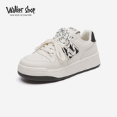 百搭舒适运动休闲小白鞋 Walker 新款 时尚 Shop休闲板鞋 女2025春季