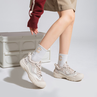 女鞋 Walker 复古百搭透气拼接一脚蹬厚底板鞋 新款 Shop2025秋冬季