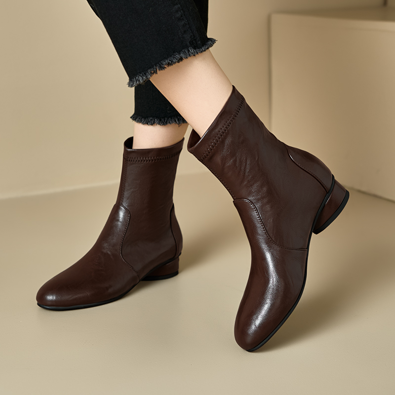 walkershop旗舰店鞋子女2025新款爆款时尚气质时装短靴冬季马丁靴