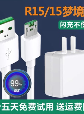 适用oppoR15梦境版充电器r15手机数据线快充20W瓦充电头奥赐原装