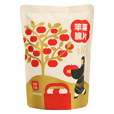 助农为乐0添加非油炸原味苹果干苹果脆片休闲零食两款包装随机发