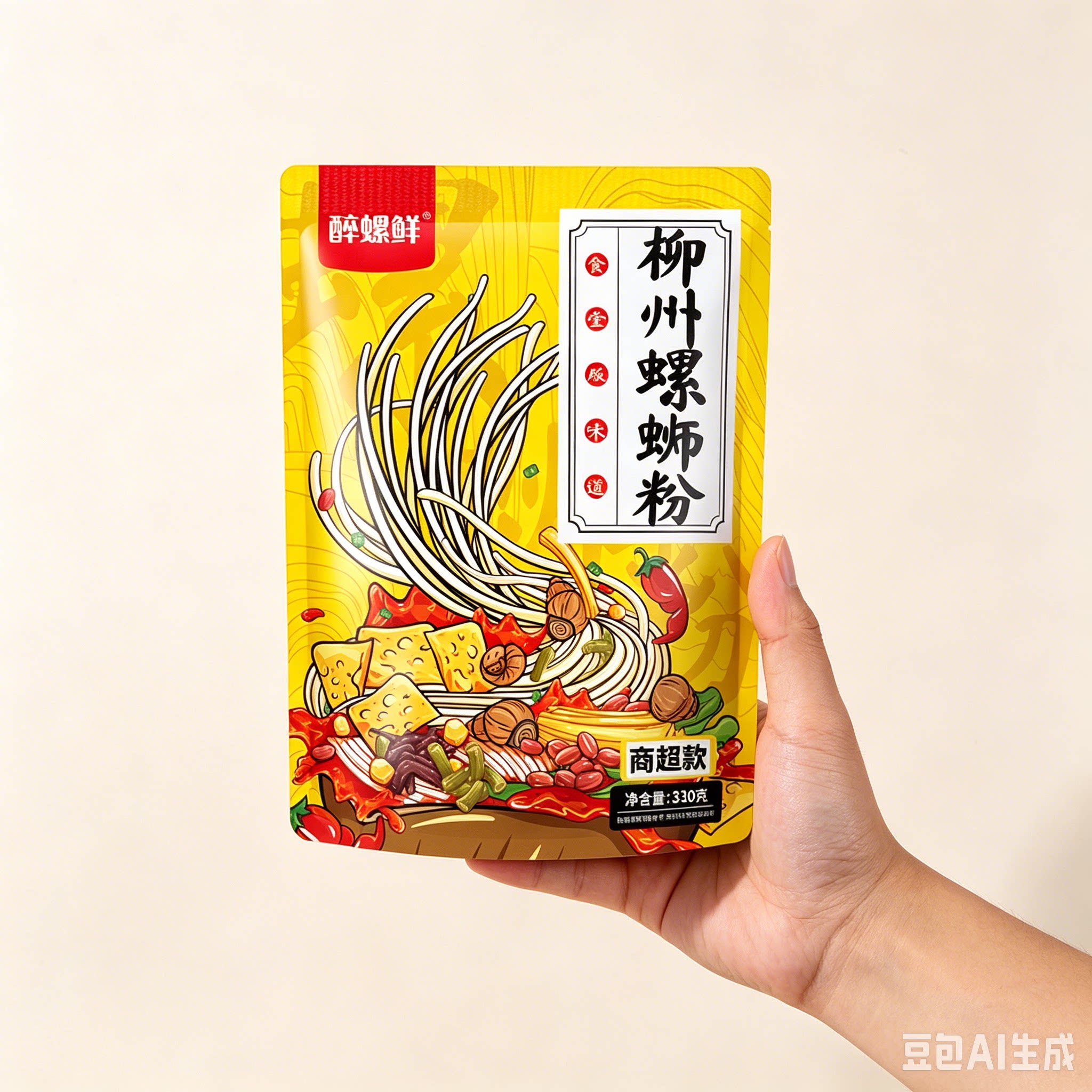 螺蛳粉330g*5袋广西柳州特产螺蛳粉美味嗦粉方便水煮宵夜