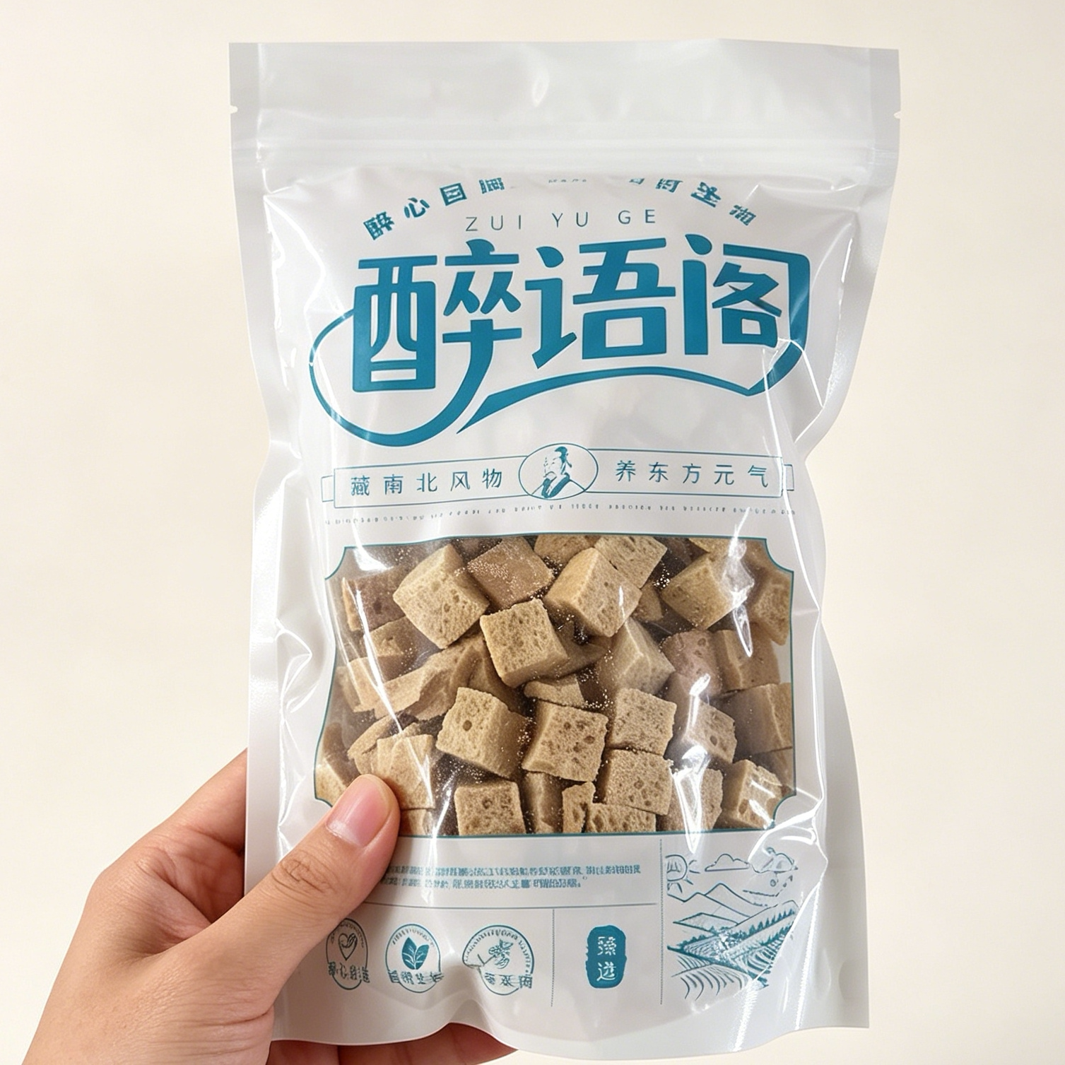 醉语阁河南正宗烤麸干面筋片干货凉皮烤麸片特产火锅配菜凉菜食材