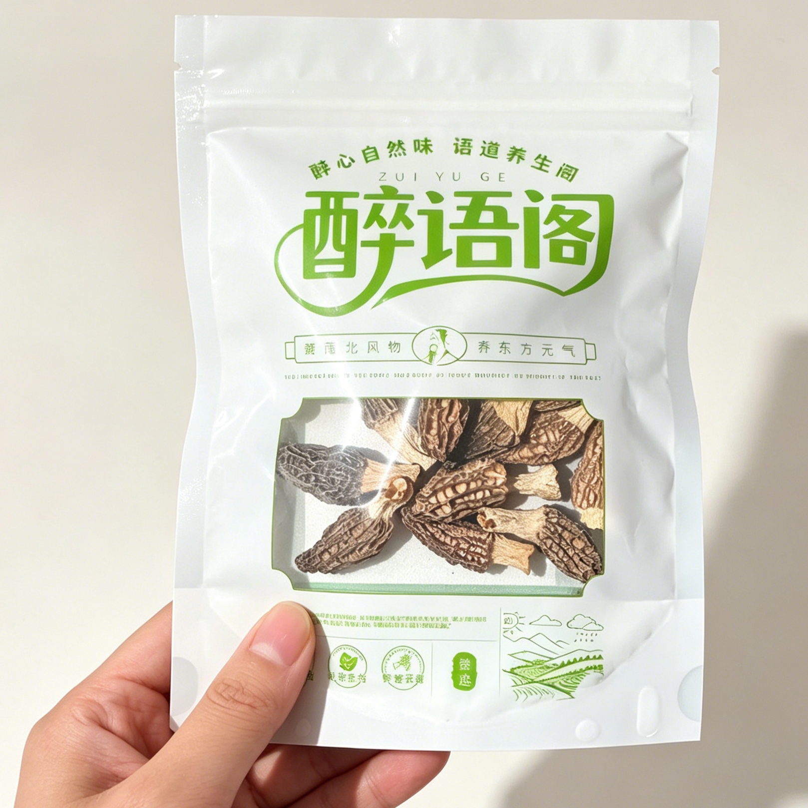 醉语阁羊肚菌干货非特级野生500g新鲜菌菇煲汤干货礼盒云南菌子
